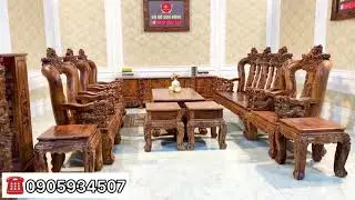 Combo phòng phách gỗ cẩm lai Việt vân cực đỉnh