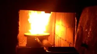 Самая простая Печь на Отработке