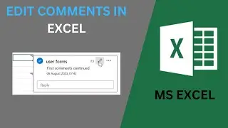 How to Edit comments in excel | How to modify comments in excel | How to update comments in excel