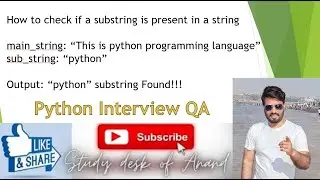 How to check if a substring is present in a string