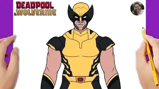 How to draw Wolverine easy | Deadpool & Wolverine drawing