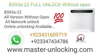 B593s-22 Unlocking Without Open ! Master Unlocking