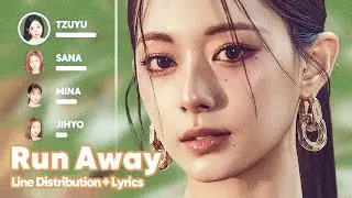 TZUYU - Run Away (Line Distribution + Lyrics Karaoke) PATREON REQUESTED