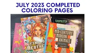 July 2023 Completed Coloring Pages | Finished Coloring Pages