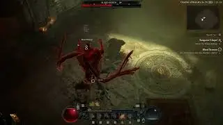 Diablo 4 act 1 side quest: Sanquine Chapel boss: the Blood Bishop