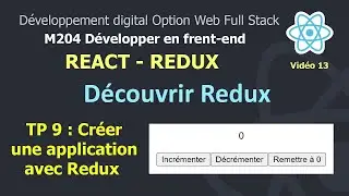 React JS Darija V13 - Concevoir une application avec Redux react-redux