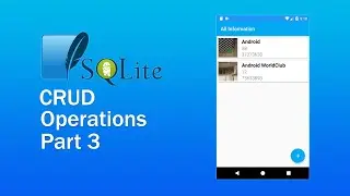 Android SQLite CRUD Operations show data in RecyclerView - Part 3