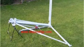 Telescopic Tower for VAWT ( Vertical Axis Wind Turbine ) - Struttura telescopica microeolico