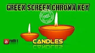 Green Screen HD [1080p] - CANDLES, DIWALI animation 🔊 sound