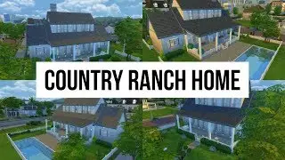 Country Ranch Home - Sims 4 - Speed Build | BUILDMAS