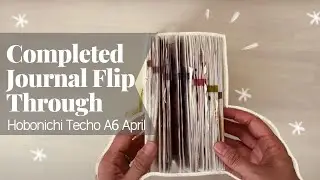 Creative Journal Flip Through Completed Pages Hobonichi Techo Avec (A6 size) - Creative Art Journal