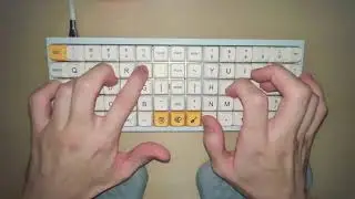 Gasket Mounted Tofu with XD75 PCB and JWK Yellow Switches