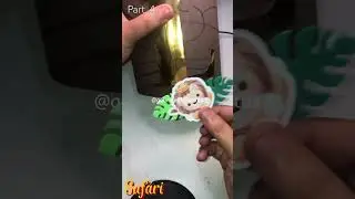 Lata decorada, tema Safári (Part. 4) #artesanato #latadecorada #safari