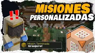 Misiones Personalizadas Con Comandos para Minecraft Bedrock 1.20 + ⛏️