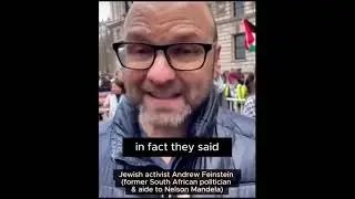 Andrew Feinstein, Jewish activst, former aide to Nelson Mandela against slaughter in Gaza