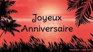 Jolie carte virtuelle d'anniversaire - joie et soleil