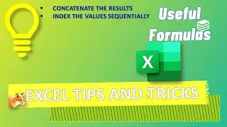 Excel Tips and Tricks - Concatenate the Results Matching the Search Value Into 1 Cell
