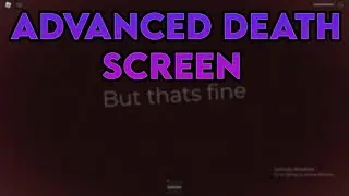*FREE* Advanced Death Screen Roblox Studio