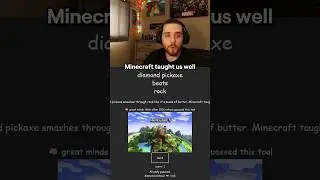 What beats rock but it's Minecraft
