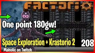 ⚙️Factorio Space Exploration & Krastorio 2 Mod✅🏭➡️64 Anti matter Reactors Required x209
