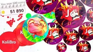 Get Unlimited Coins In Blob.io Mobile! ( Blob.io 2V2 Team Merge Mode )