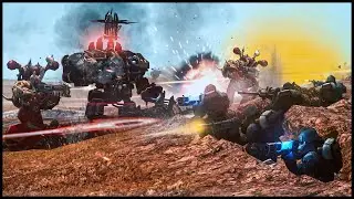 CHAOS VS KRIEG SUPER-TRENCH LINE! [Warhammer 40k Mod]
