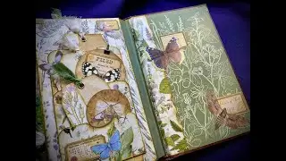 English Garden Handbook - Altered Book Flip Through