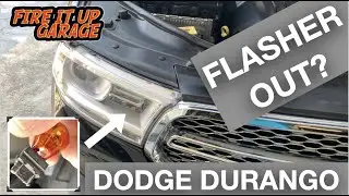 How to replace turn signal bulb / flasher on Dodge Durango - Fix DIY Change