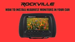 How to Install headrest monitors in your car (Easy Installation - Rockville Audio)