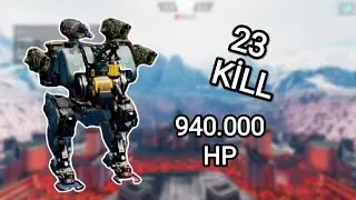 WARROBOTS:ANGLER 11.9 Million Damage Best Combine WR Gameplay