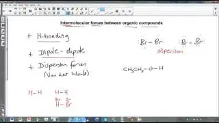 Intermolecular Forces Between Organic Compounds