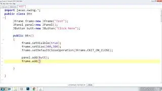 how to create a button in java