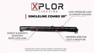 Go Rhino XPLOR Lighting - 20" SINGLELINE COMBO Light Bar