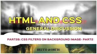 CSS Trick- CSS Filters on Background Image- Part2
