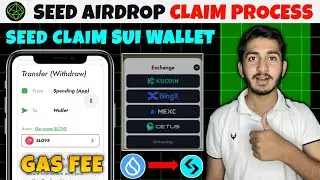 Seed Airdrop claim & Withdrawal on sui wallet | Seed Airdrop claim on Exchange | Seed Airdrop update