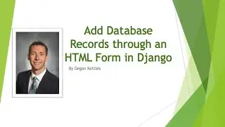 Django 5: Use a Form in a Django Template to Add to a Database Table