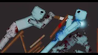 Ice Humans Fight Humans In People Playground