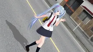 【MMD】　PINK CAT  (初音ミク)