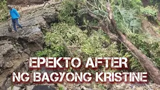 Mga pinsala iniwan ng bagyong Kristine