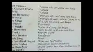 Cunny Jam Wayo - Shina Williams & his African Percussion
