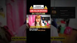 PAANO TANGGALIN ANG YELLOW WARNING⚠️- STEP BY STEP GUIDE | MGR Official #mgrofficial #yellowwarning