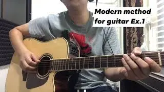 Berklee A Modern Method for guitar Ex.1