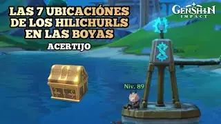 UBICACIÓN DE LOS 7 HILICHURLS EN LAS BOYAS  | Acertijo | Genshin Impact 4.0🫧