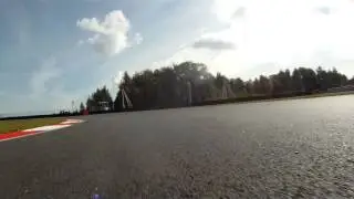 Go on a lap around the Moscow Raceway in this video shot from a bumper-mounted camera