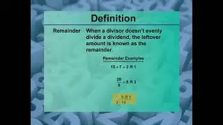 Video Definitions: Primes and Composites: Definition 34