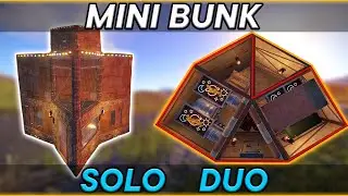 THE MINI BUNK - Smallest Compact Solo Duo Rust Bunker Base Design 2022