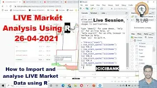 LIVE Market Analysis [26-04-2021] Using R [ICICIBANK]. 