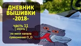 Июнь - месяц вышитых сумок :) | Дневник Вышивки 2018 ч11 ✦ Шоколапкины Рукоделия