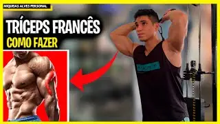 TRÍCEPS FRANCÊS COM BARRA NA POLIA - FAÇA ASSIM!