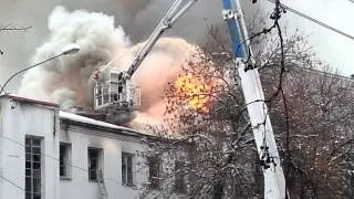 пожар ростов 12.01.15
